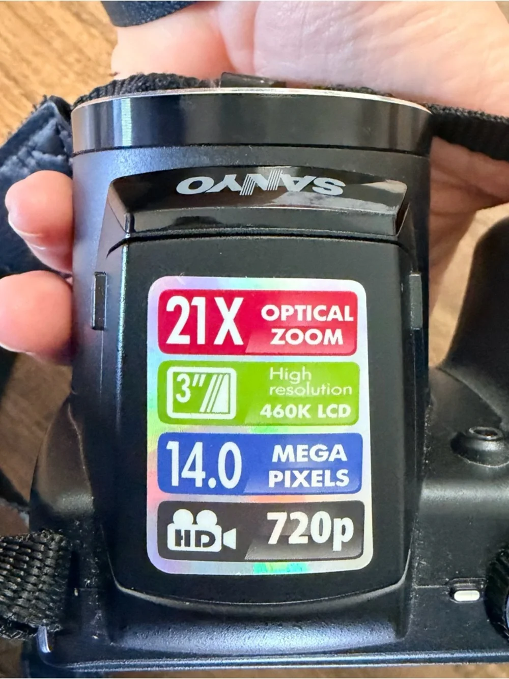 Sanyo Black 21x Optical Zoom Digital Camera